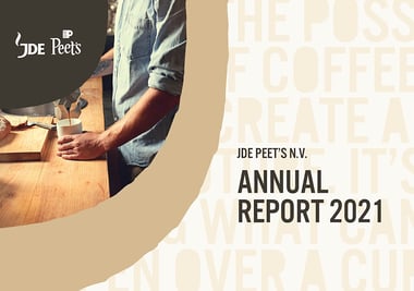 jde peets annual report 2021 cover image